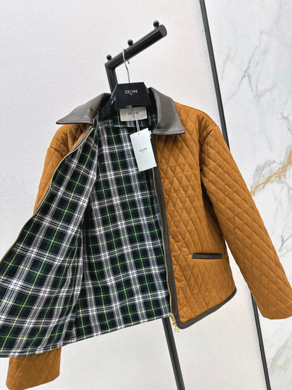 Ce 25 New diamond quilted suede jacket