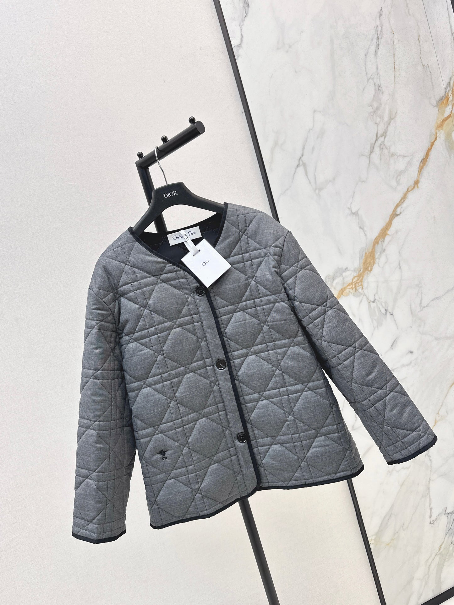 Di 25 New Princess Diana rattan check quilted cotton jacket