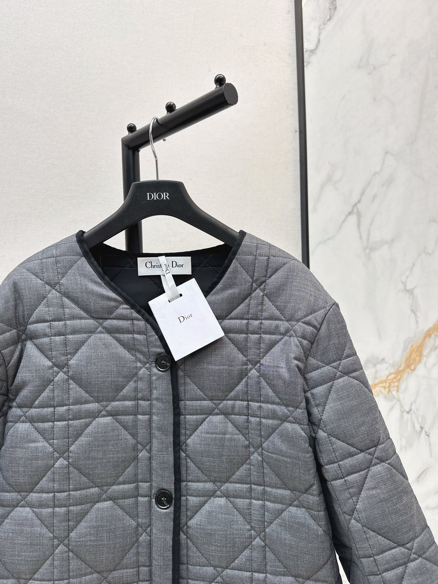Di 25 New Princess Diana rattan check quilted cotton jacket