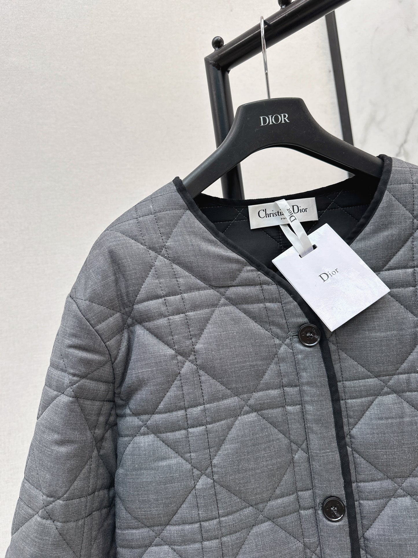 Di 25 New Princess Diana rattan check quilted cotton jacket