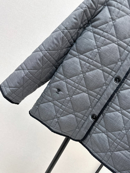 Di 25 New Princess Diana rattan check quilted cotton jacket