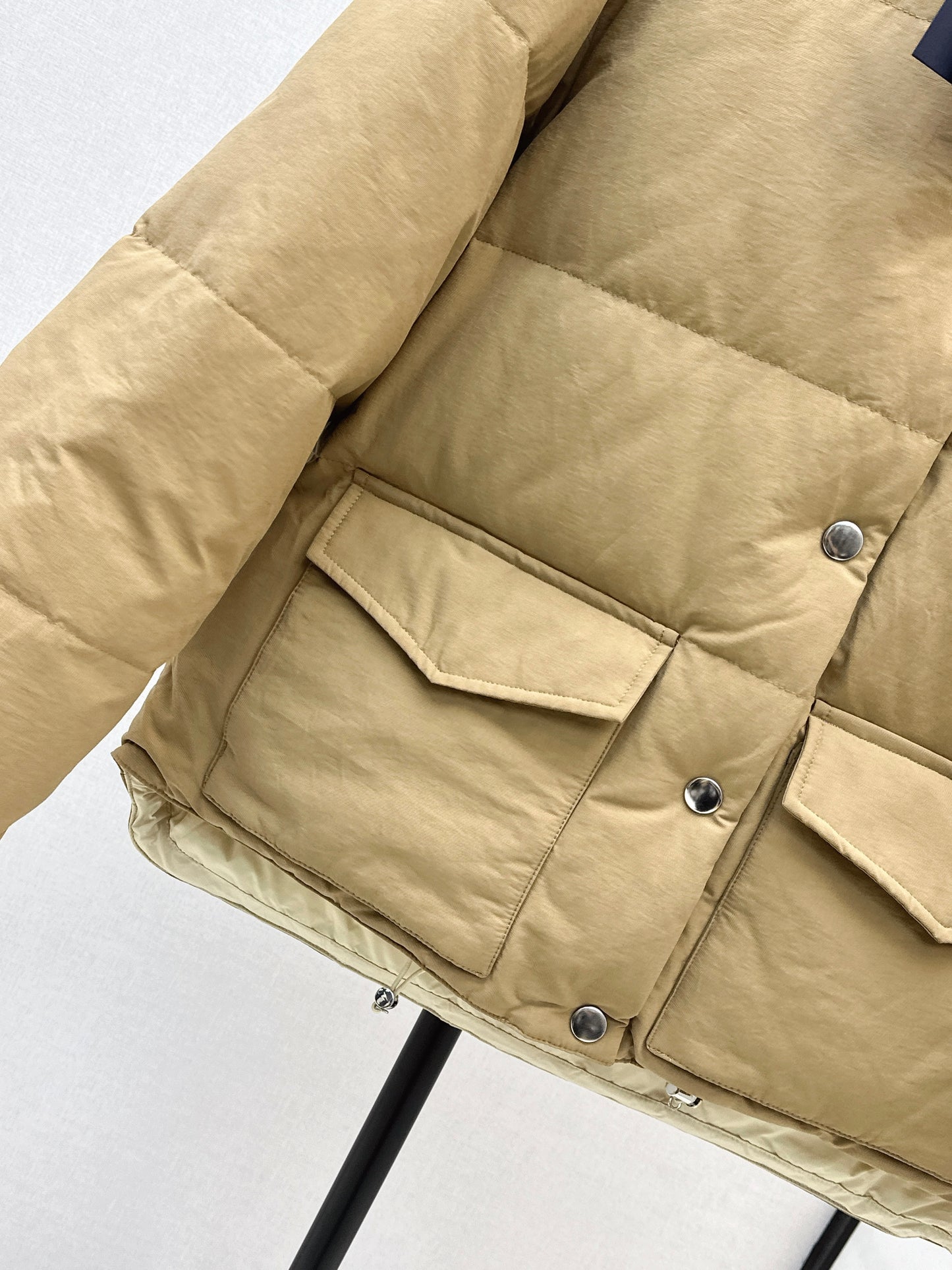Pr 25 stand collar down jacket(KHAKI/BLACK)