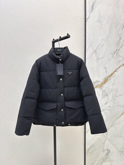 Pr 25 stand collar down jacket(KHAKI/BLACK)