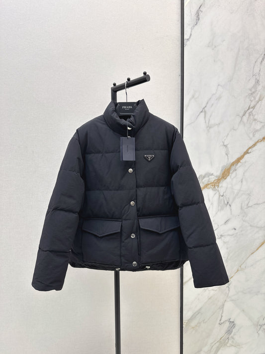 Pr 25 stand collar down jacket(KHAKI/BLACK)