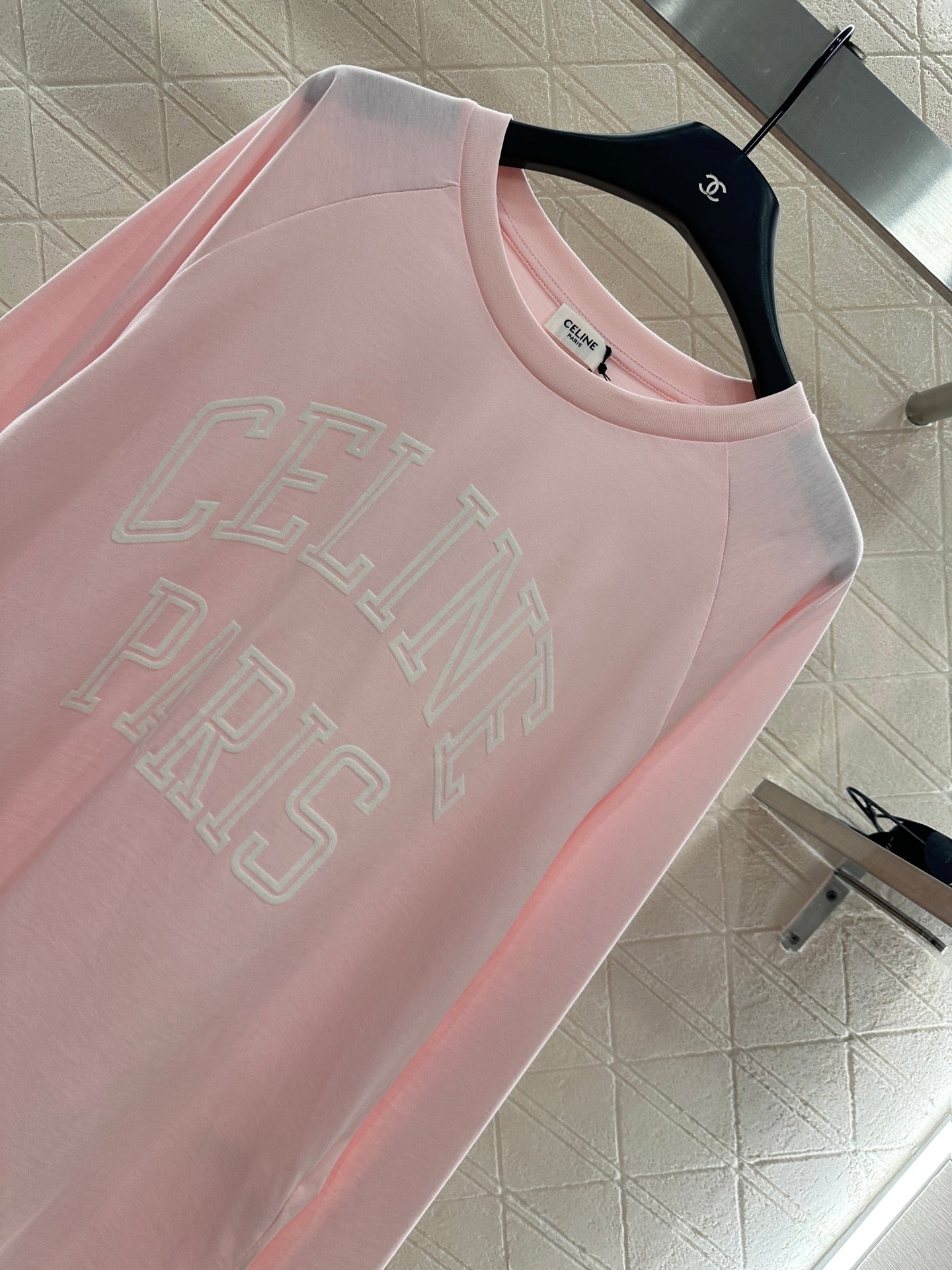 Ce 25 Round neck letter cotton long sleeved shirt
