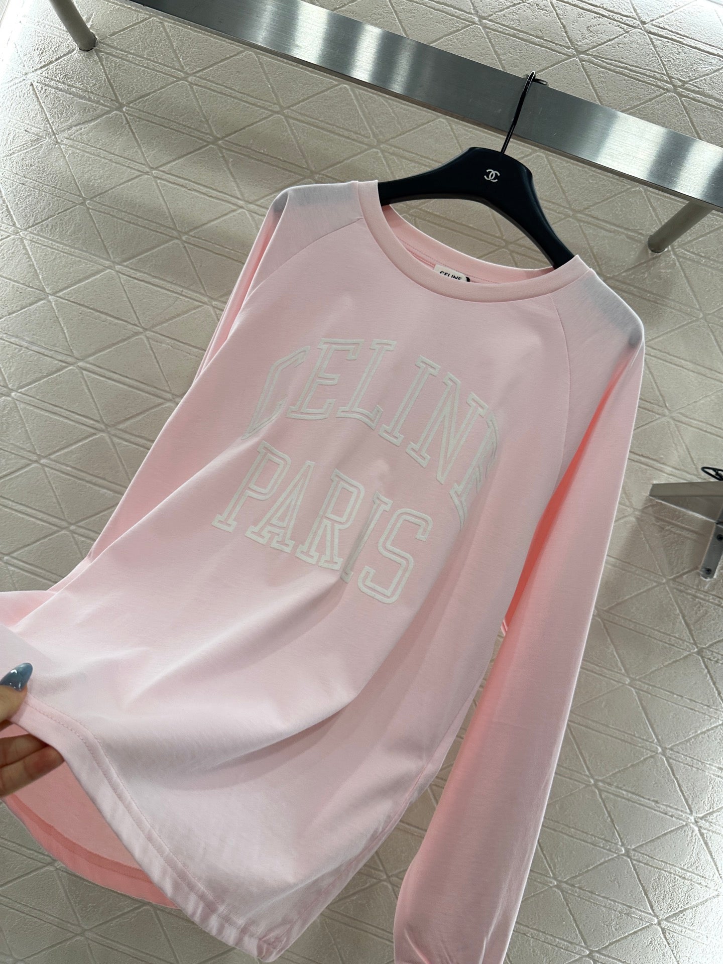 Ce 25 Round neck letter cotton long sleeved shirt