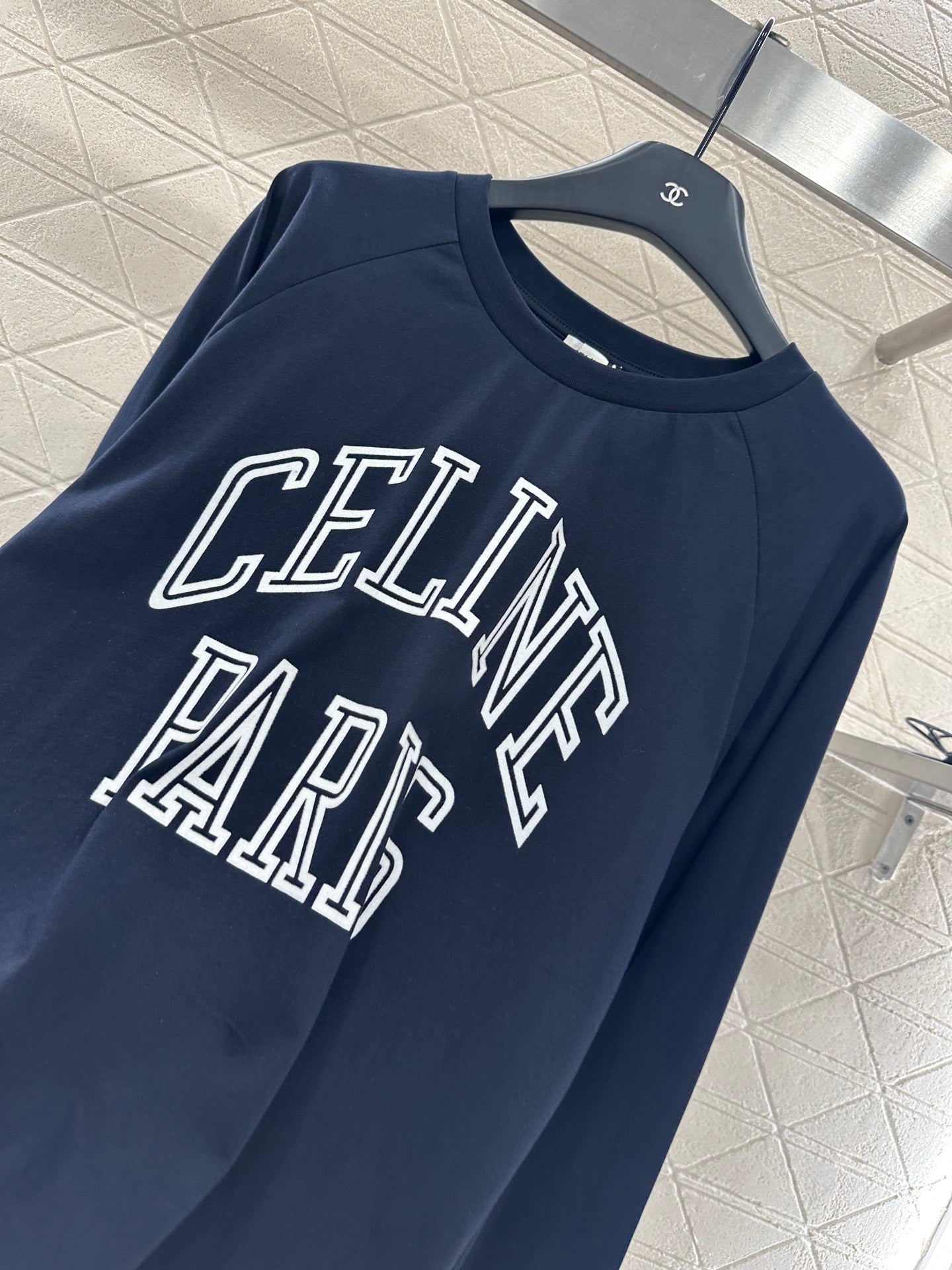 Ce 25 Round neck letter cotton long sleeved shirt