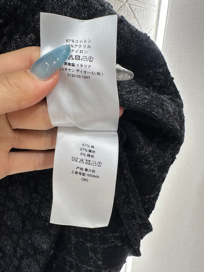 Di 25 Jacquard rattan plaid short sleeved dress