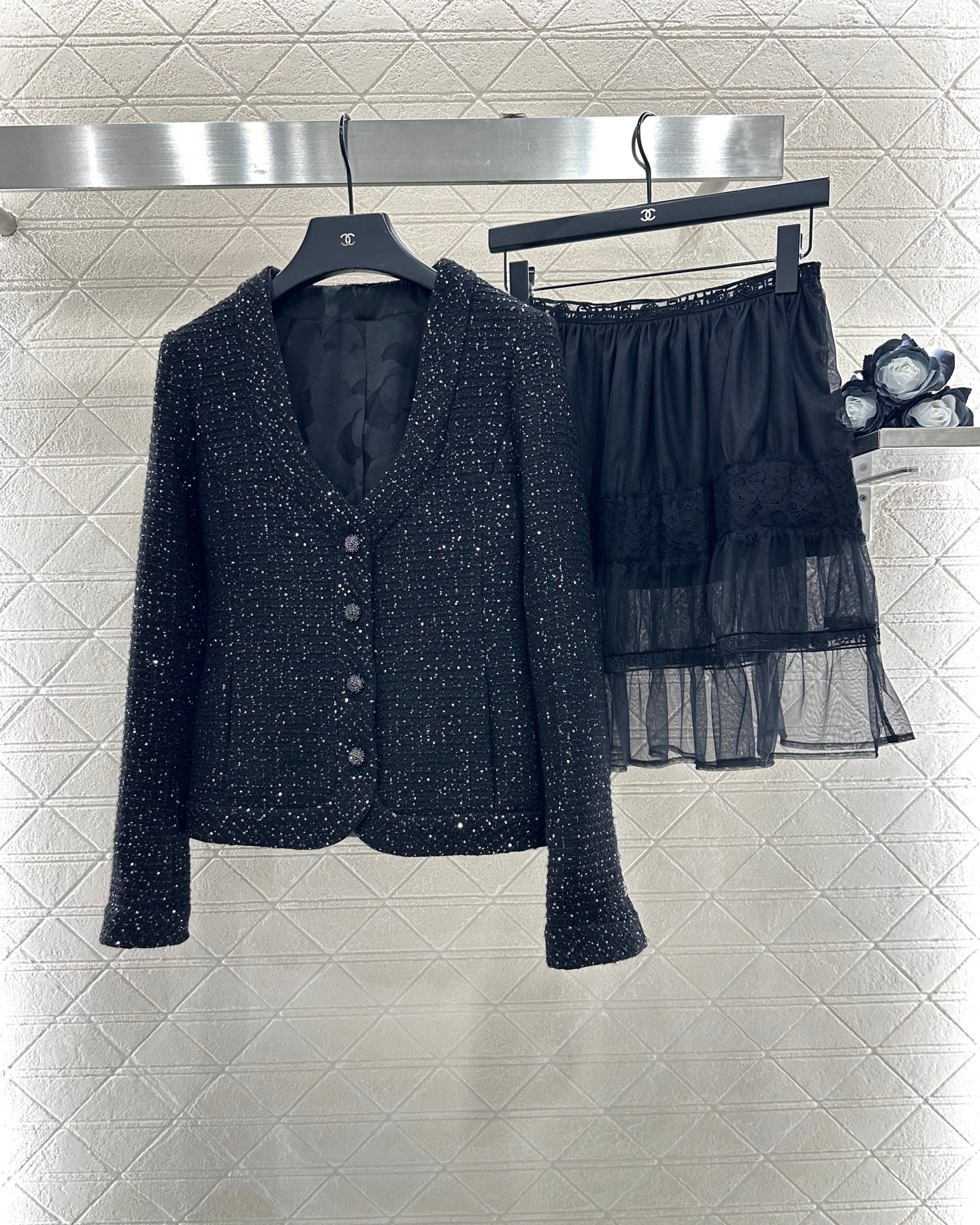 C 25 Plaid woven jacket