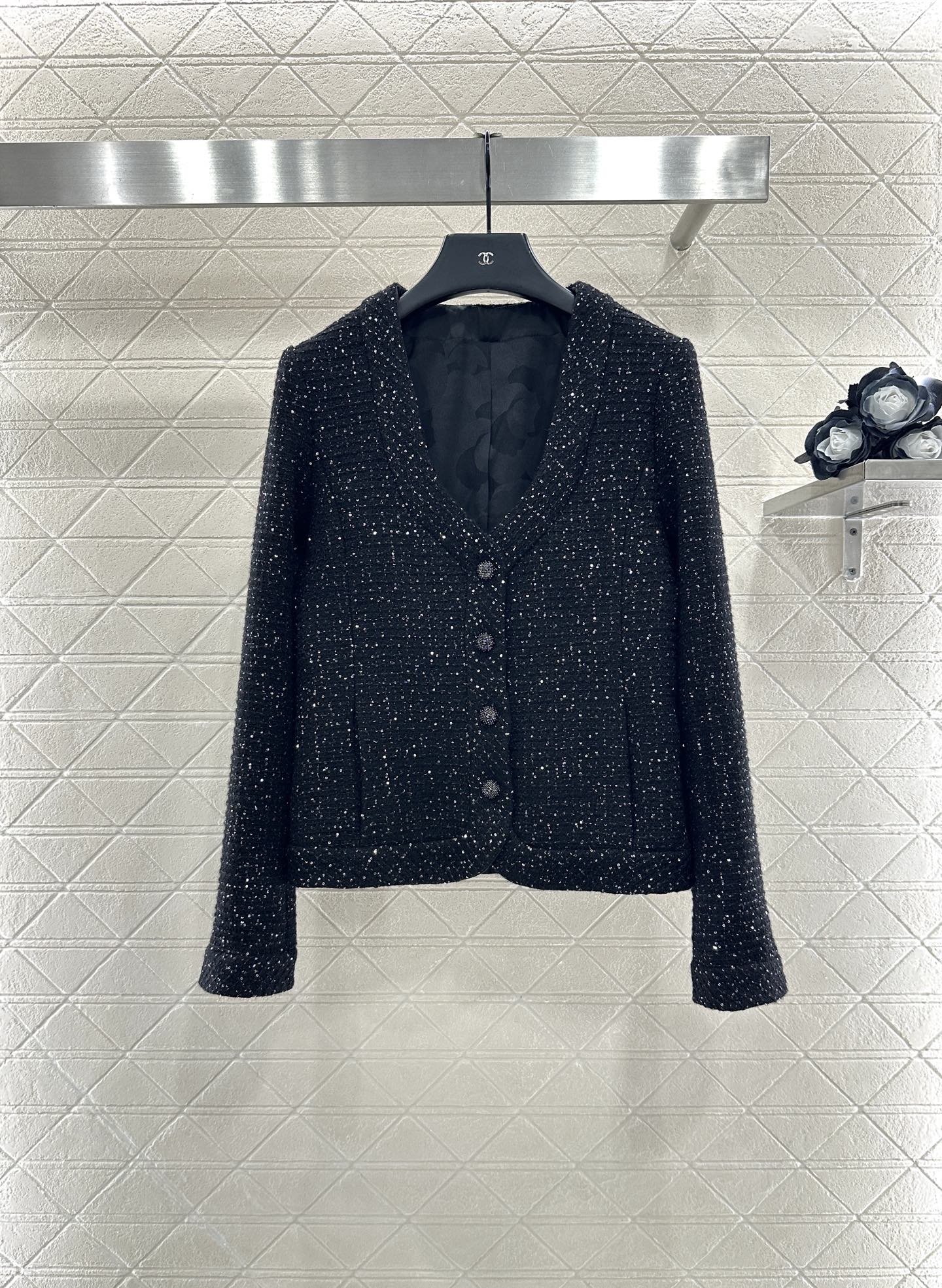 C 25 Plaid woven jacket