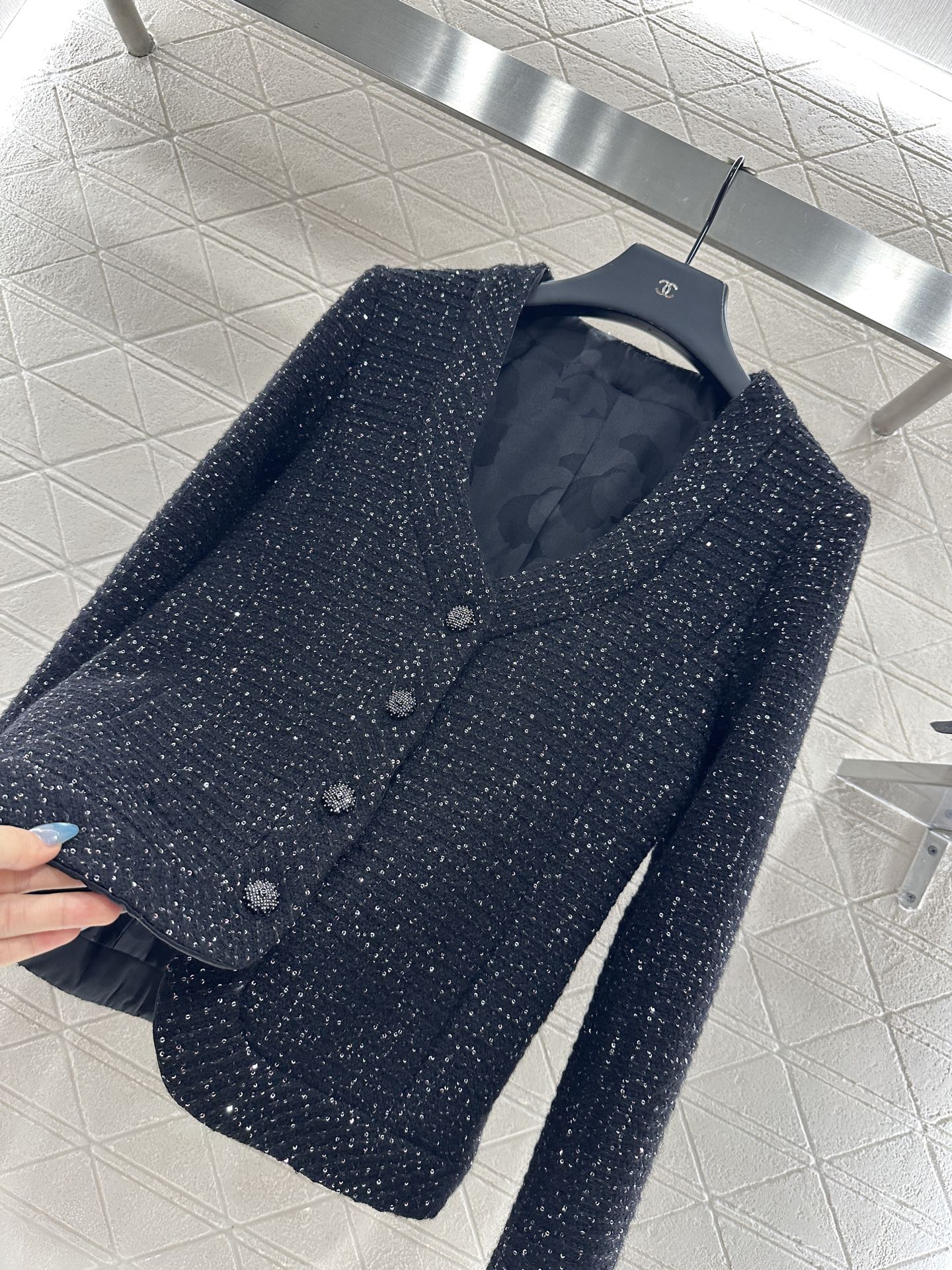 C 25 Plaid woven jacket