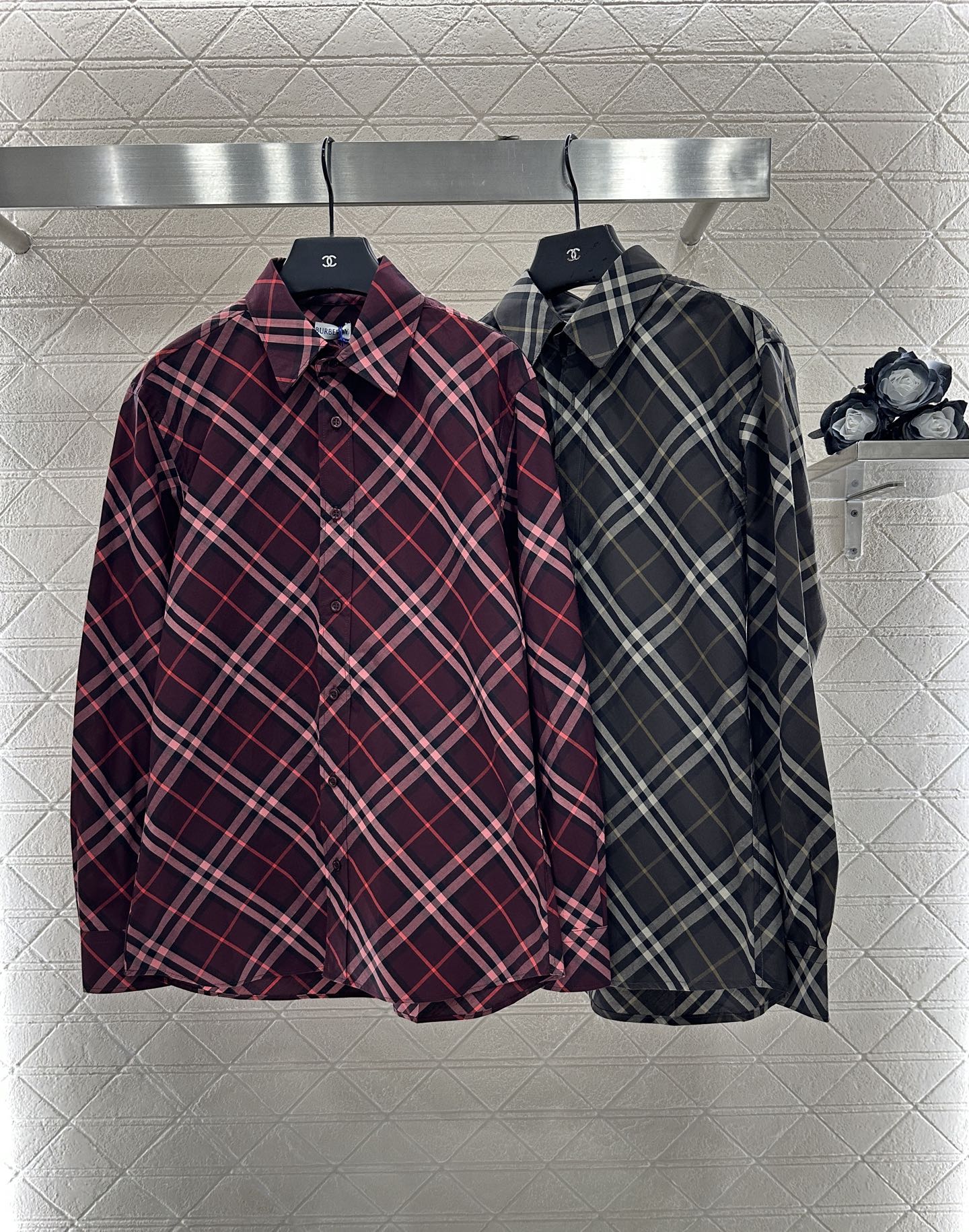 Bur 25 Loose plaid cotton shirt