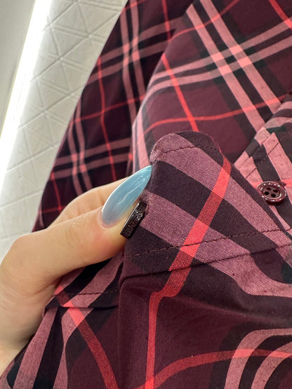 Bur 25 Loose plaid cotton shirt