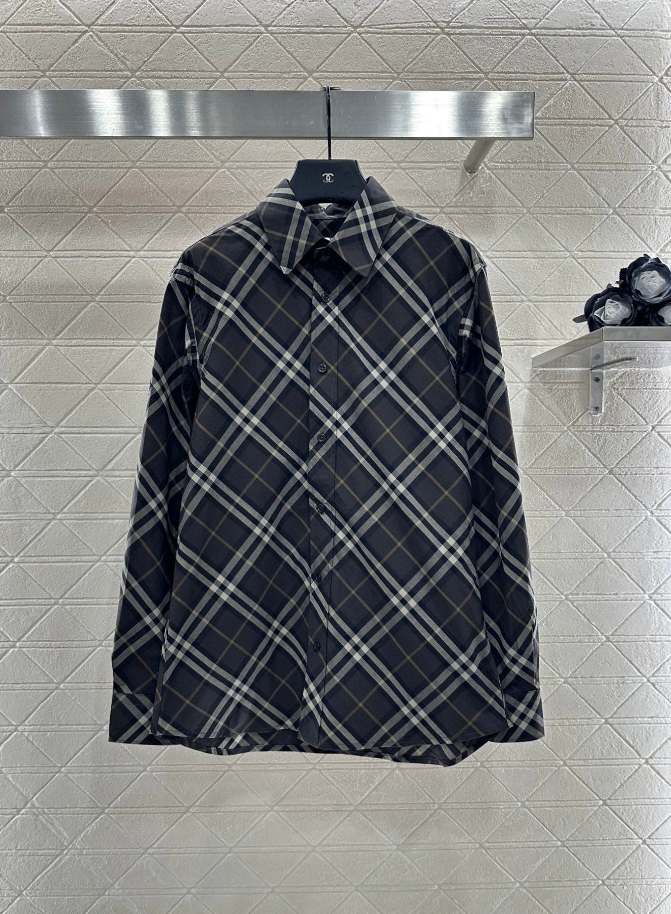 Bur 25 Loose plaid cotton shirt