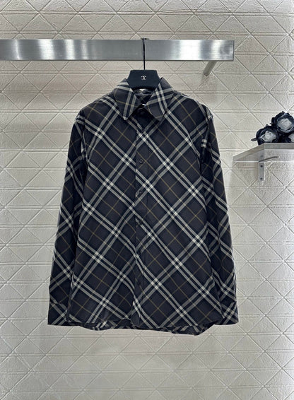 Bur 25 Loose plaid cotton shirt