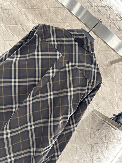 Bur 25 Loose plaid cotton shirt