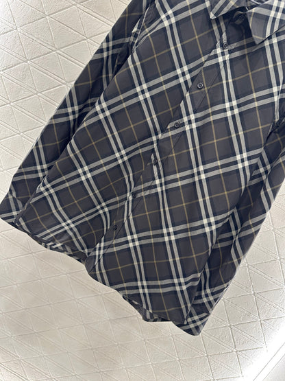 Bur 25 Loose plaid cotton shirt