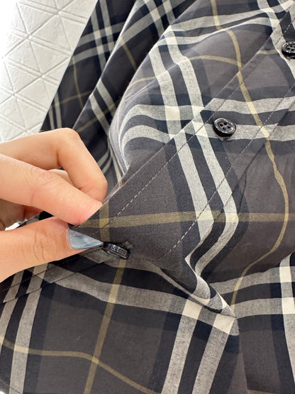 Bur 25 Loose plaid cotton shirt