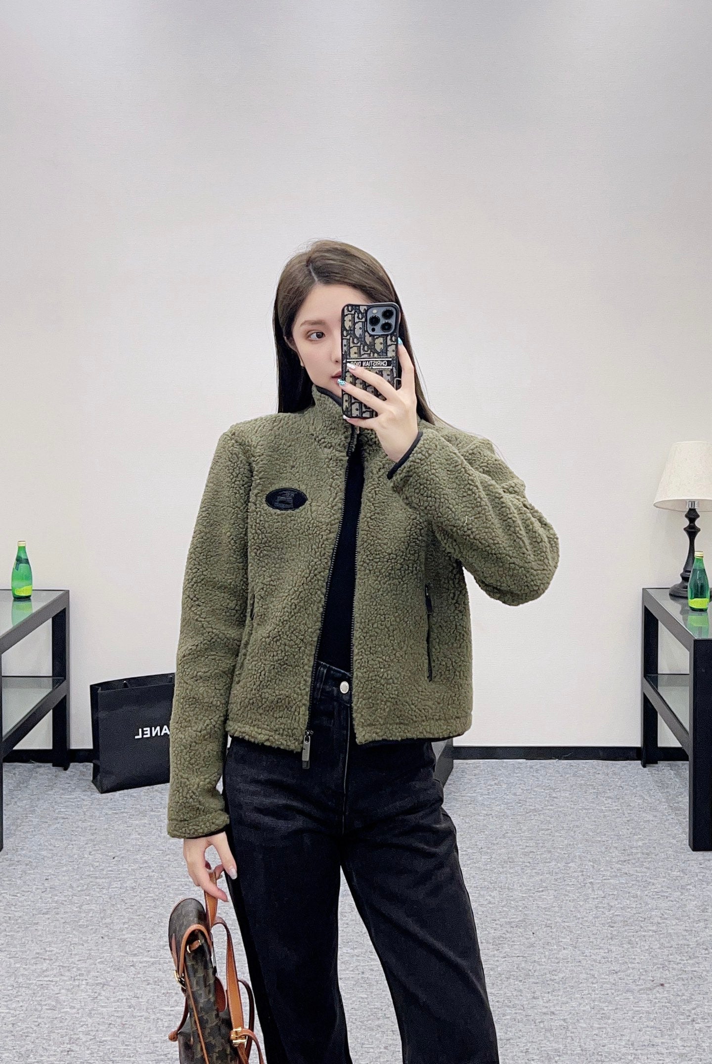 Bur 25 Particle plush zipper jacket