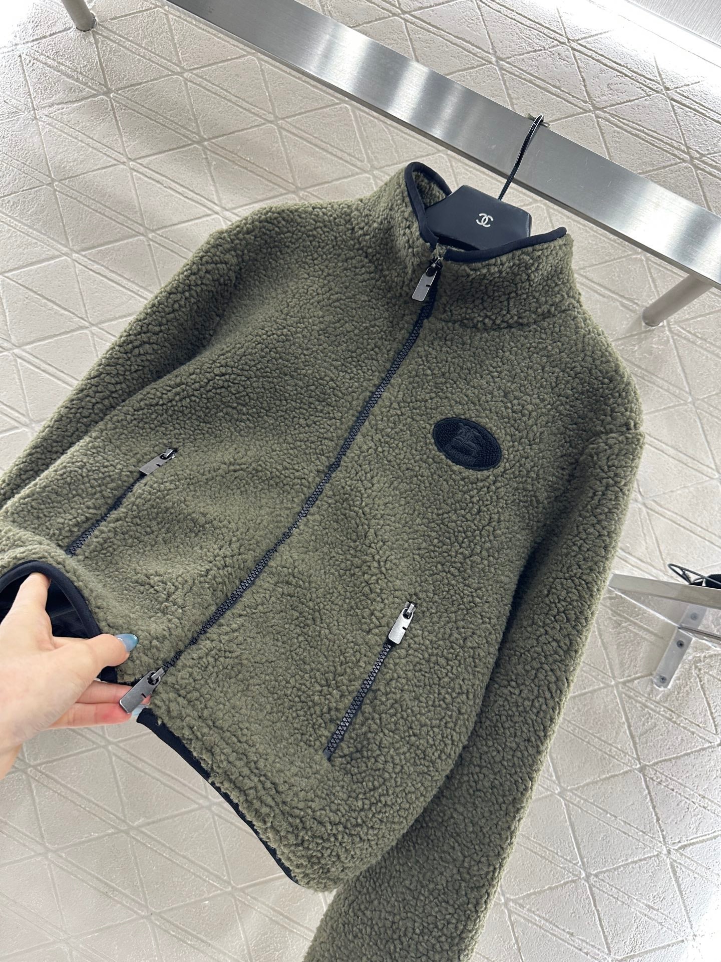 Bur 25 Particle plush zipper jacket