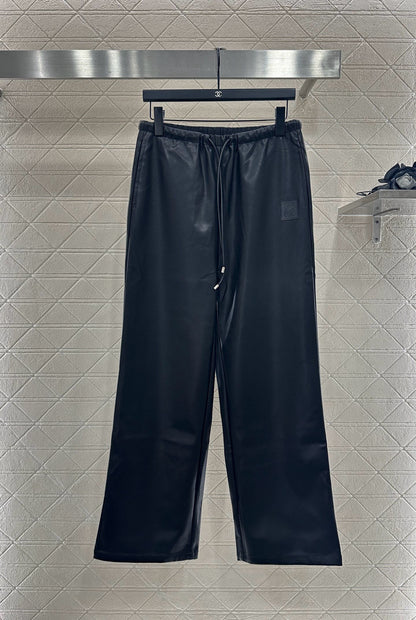 Lo 25 Leather hooded jacket+pants set
