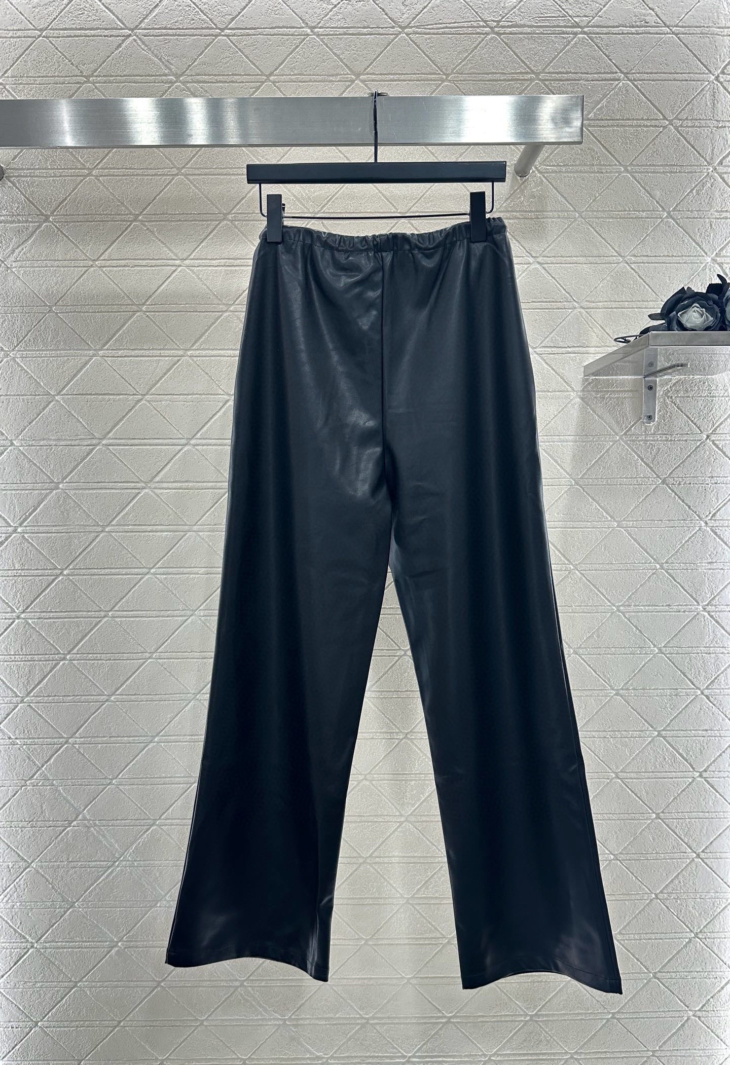 Lo 25 Leather hooded jacket+pants set