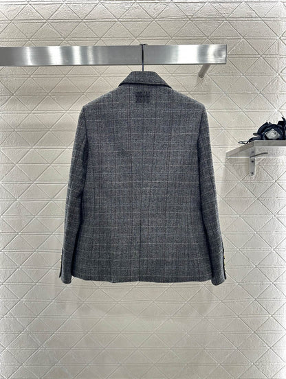 Mi 25 Plaid pocket suit jacket