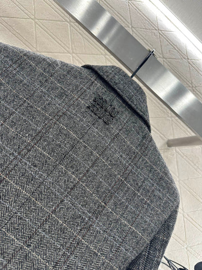 Mi 25 Plaid pocket suit jacket