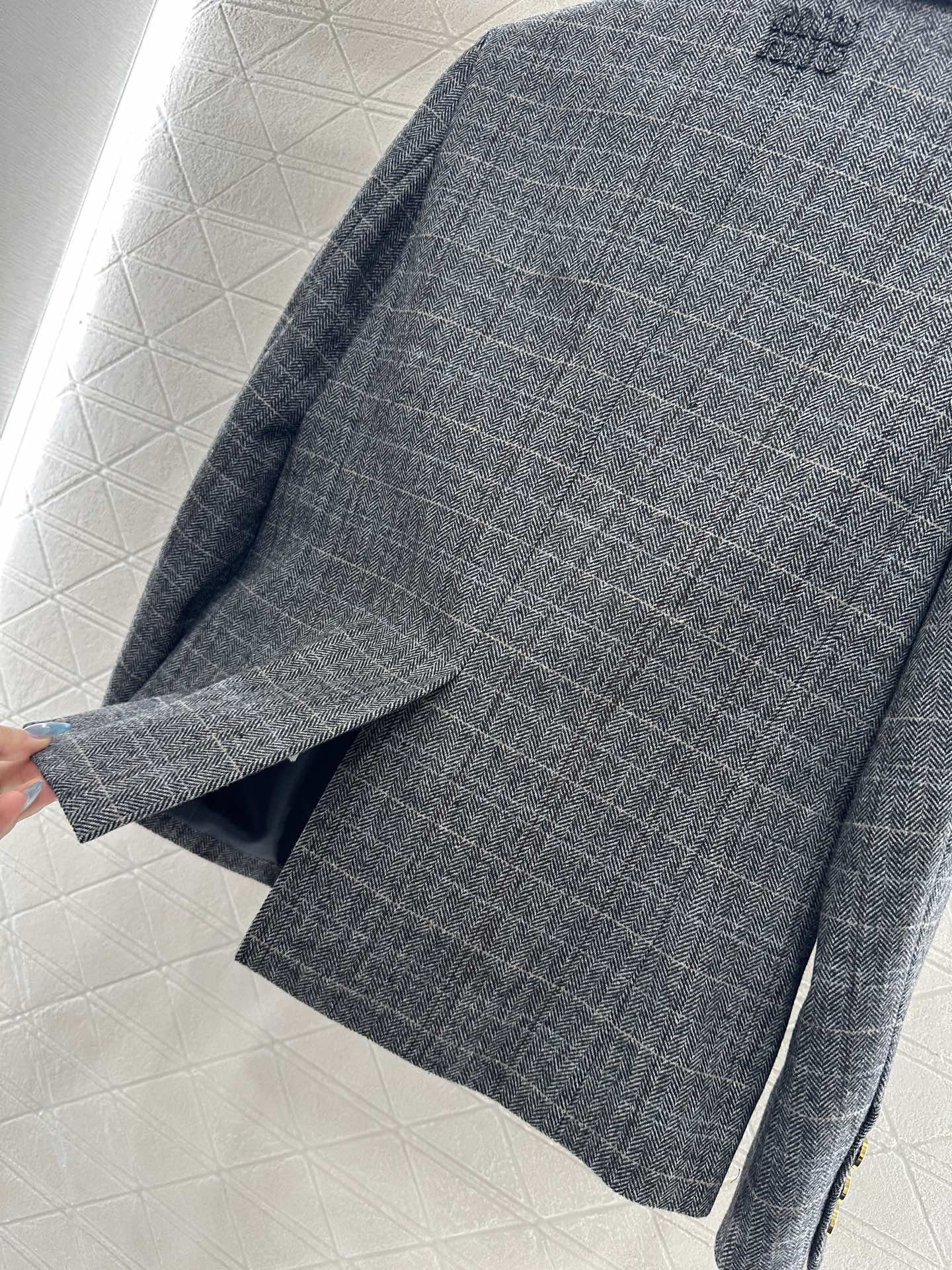 Mi 25 Plaid pocket suit jacket