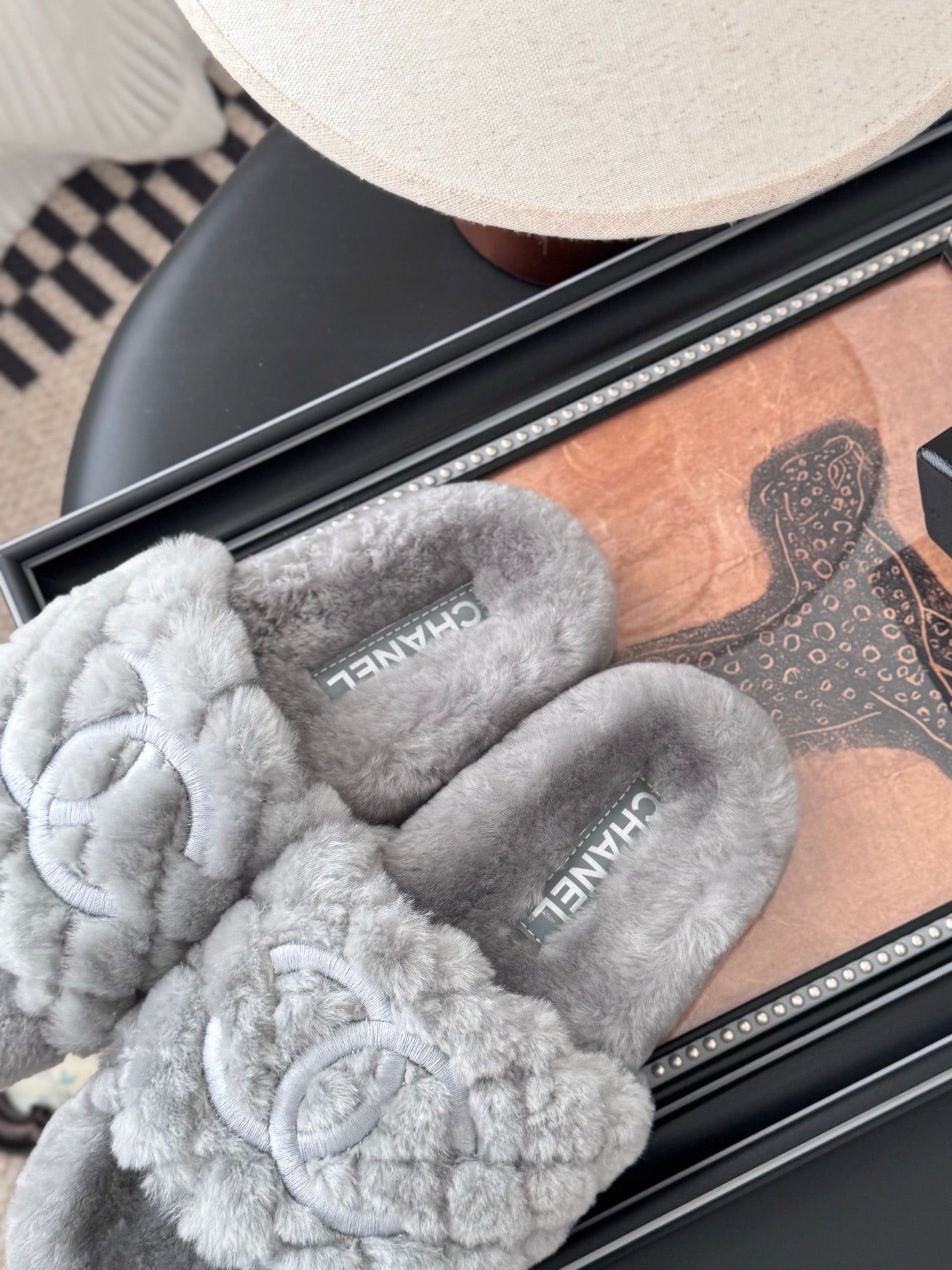 C 25K new fur slippers
