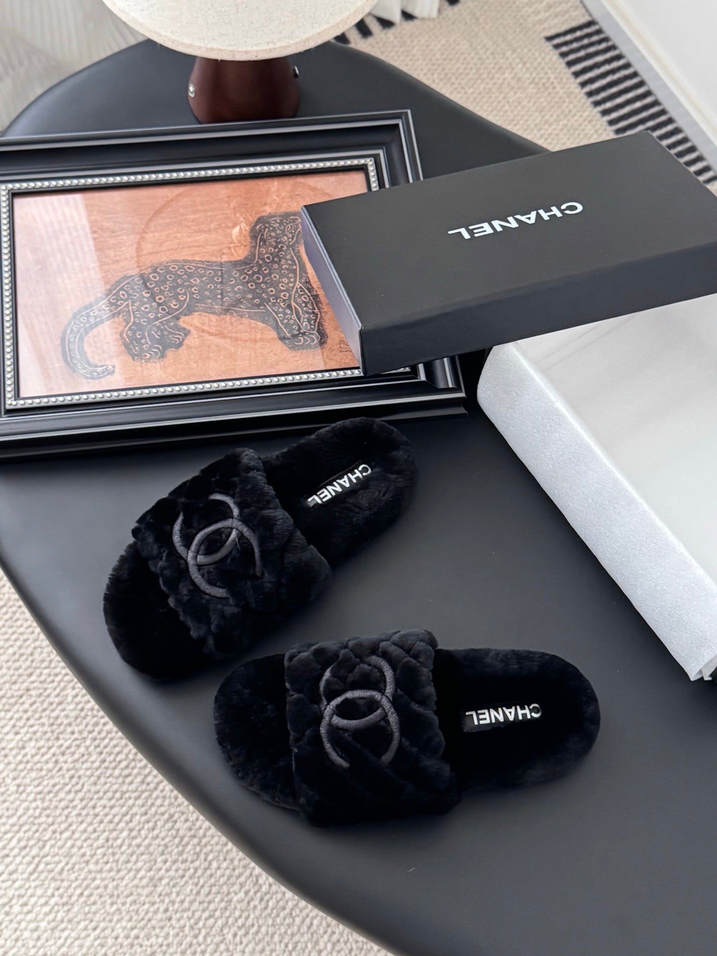C 25K new fur slippers