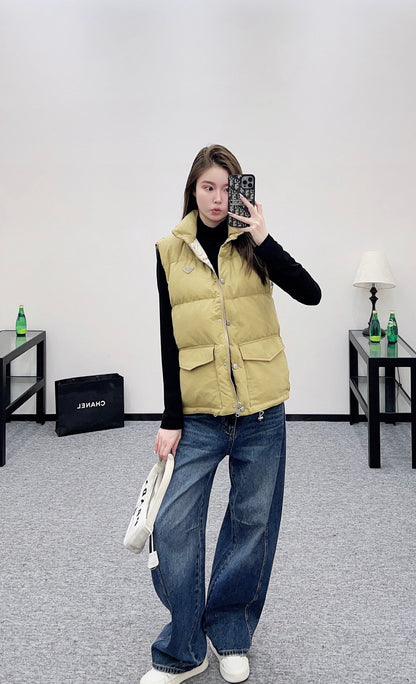 Pr 25 Standing collar down vest