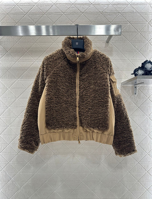 Mon 25 Teddy plush zipper down jacket