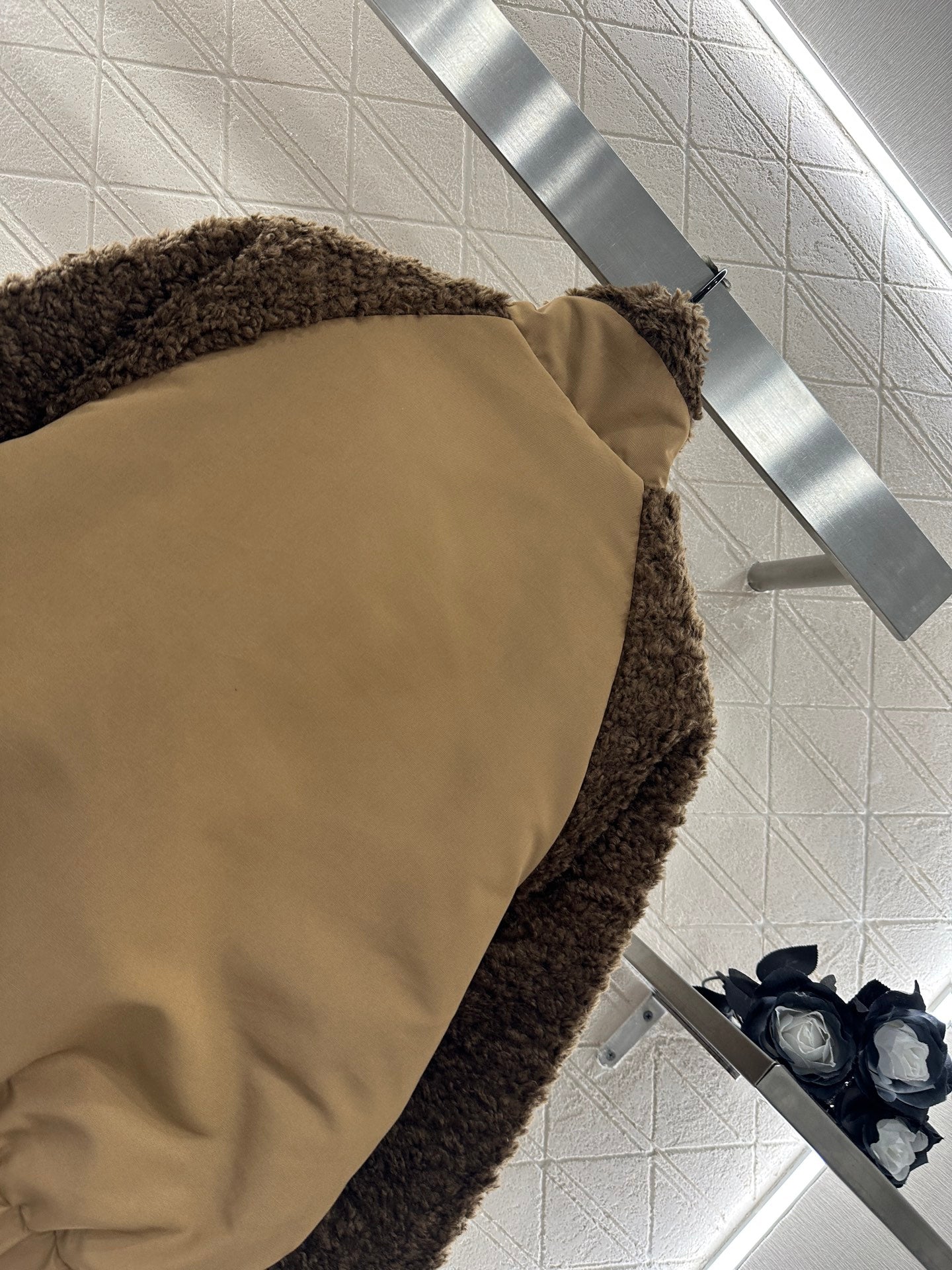 Mon 25 Teddy plush zipper down jacket