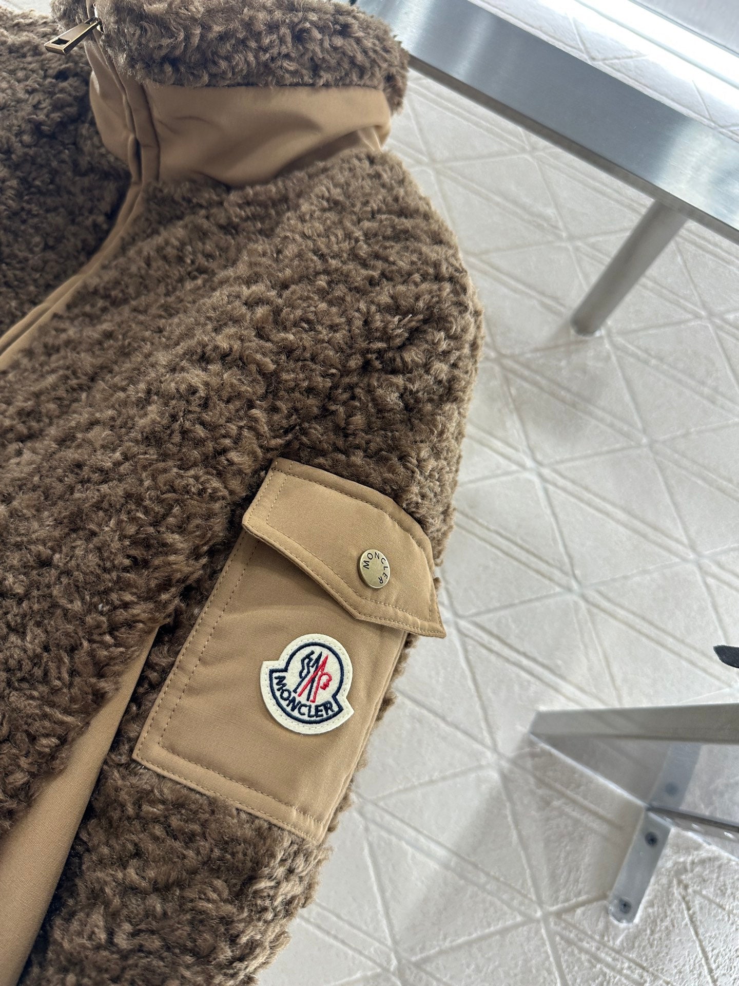 Mon 25 Teddy plush zipper down jacket