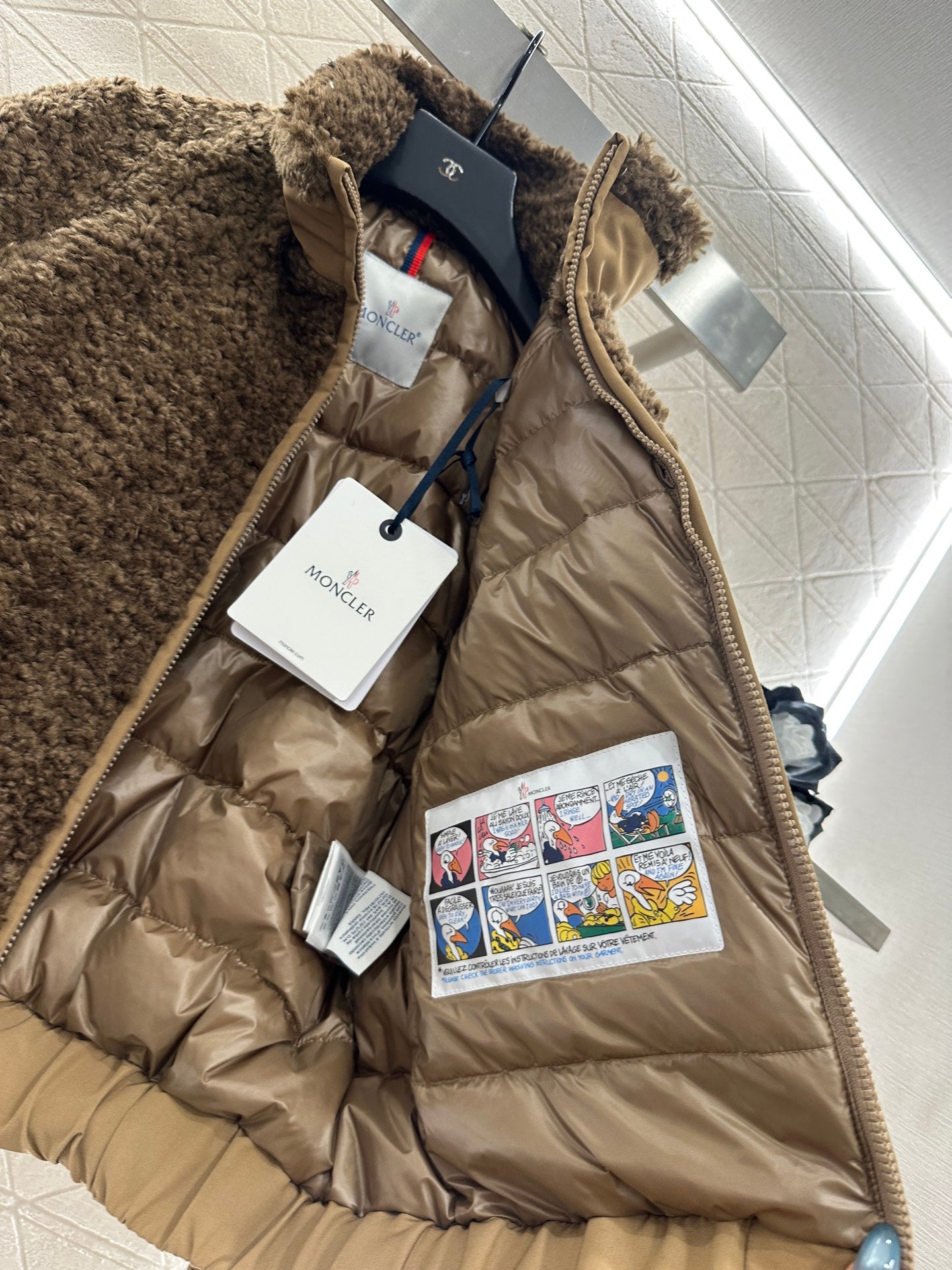 Mon 25 Teddy plush zipper down jacket