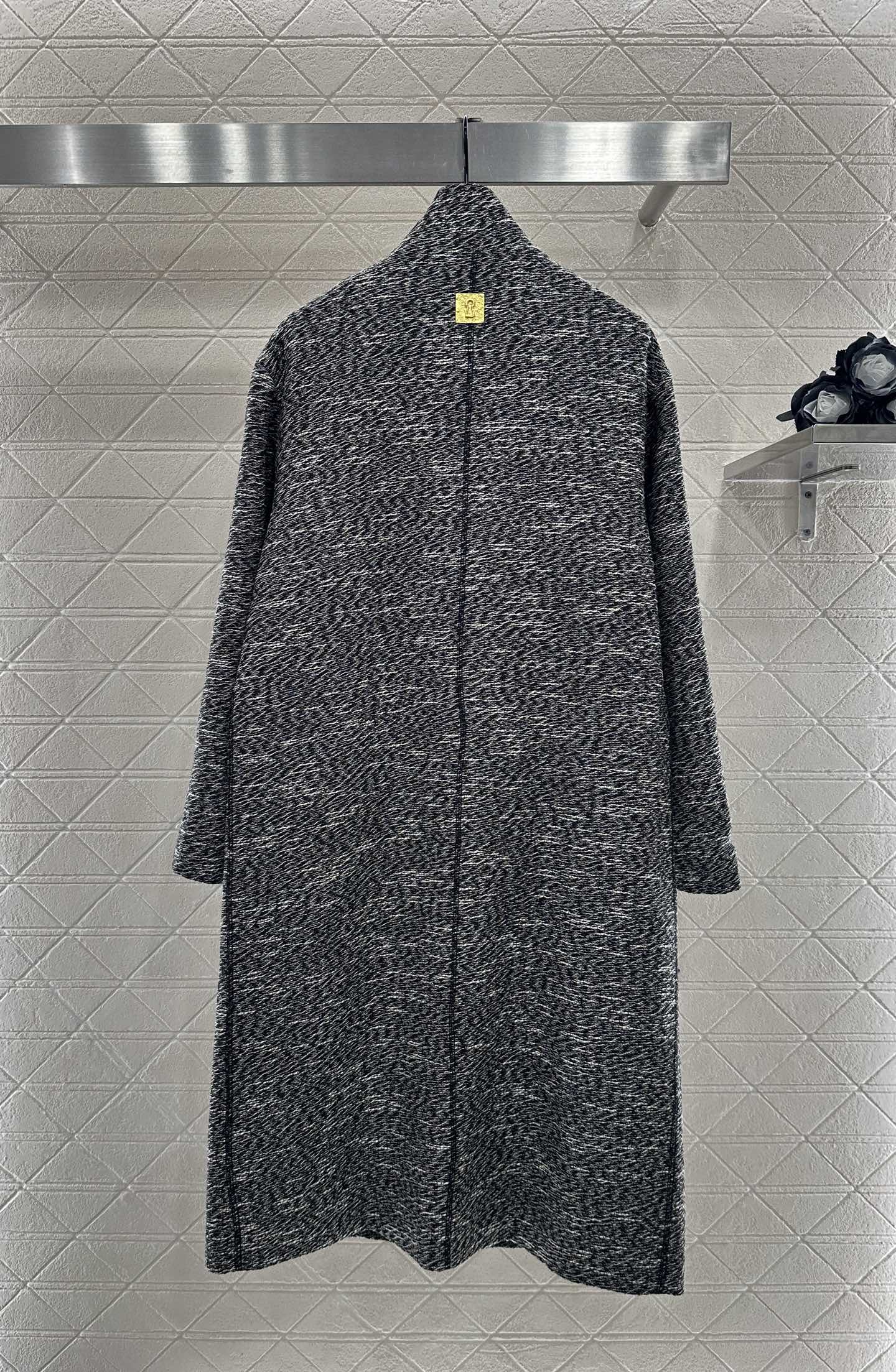 sch 25 Collar cocoon shaped long coat