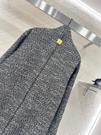 sch 25 Collar cocoon shaped long coat