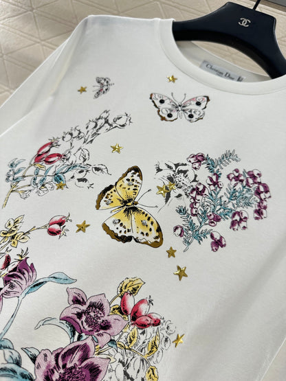 Di 25 Round neck printed cotton long sleeved shirt