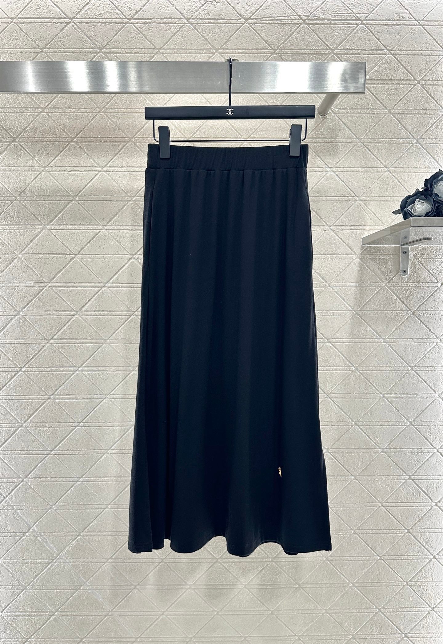 Mi 25 Fake two round neck long sleeved+half skirt set