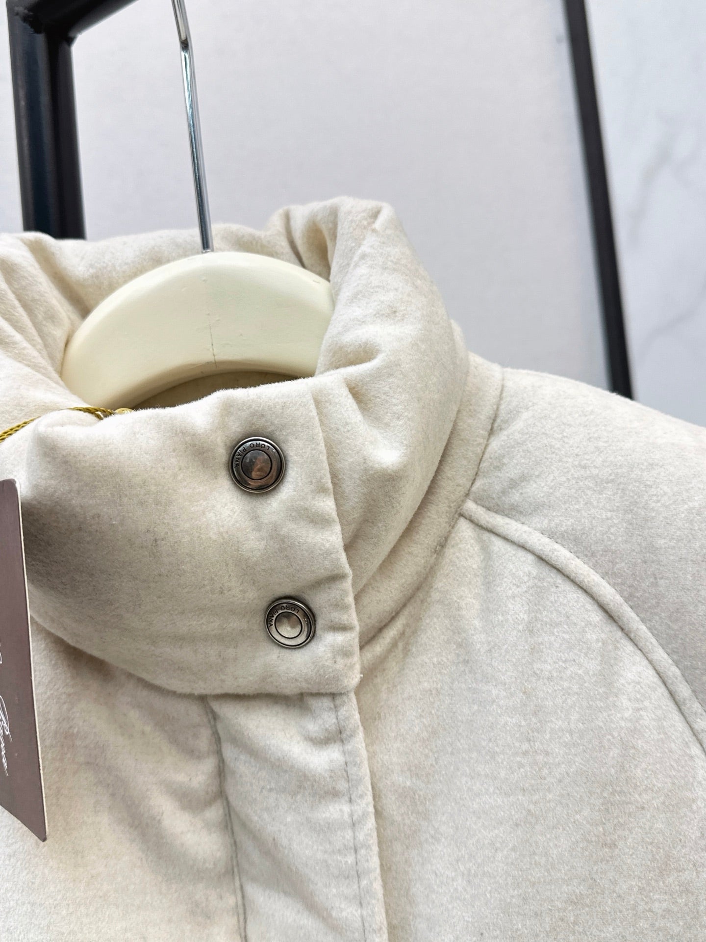Lor 25 New drawstring waistband woolen down vest jacket