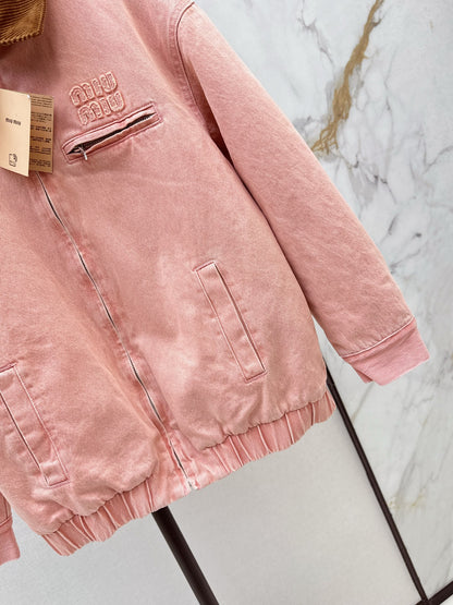 Mi 25 New collar spliced corduroy cotton jacket