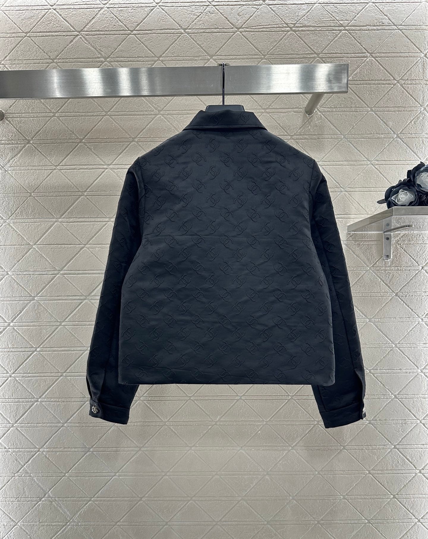 C 25 Jacquard jacket shorts set