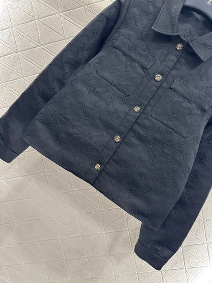 C 25 Jacquard jacket shorts set