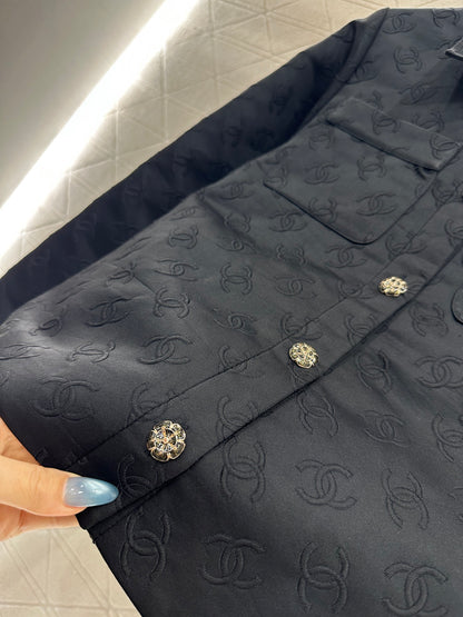 C 25 Jacquard jacket shorts set