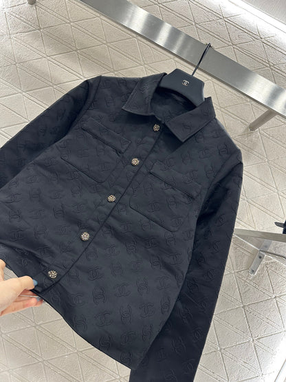 C 25 Jacquard jacket shorts set