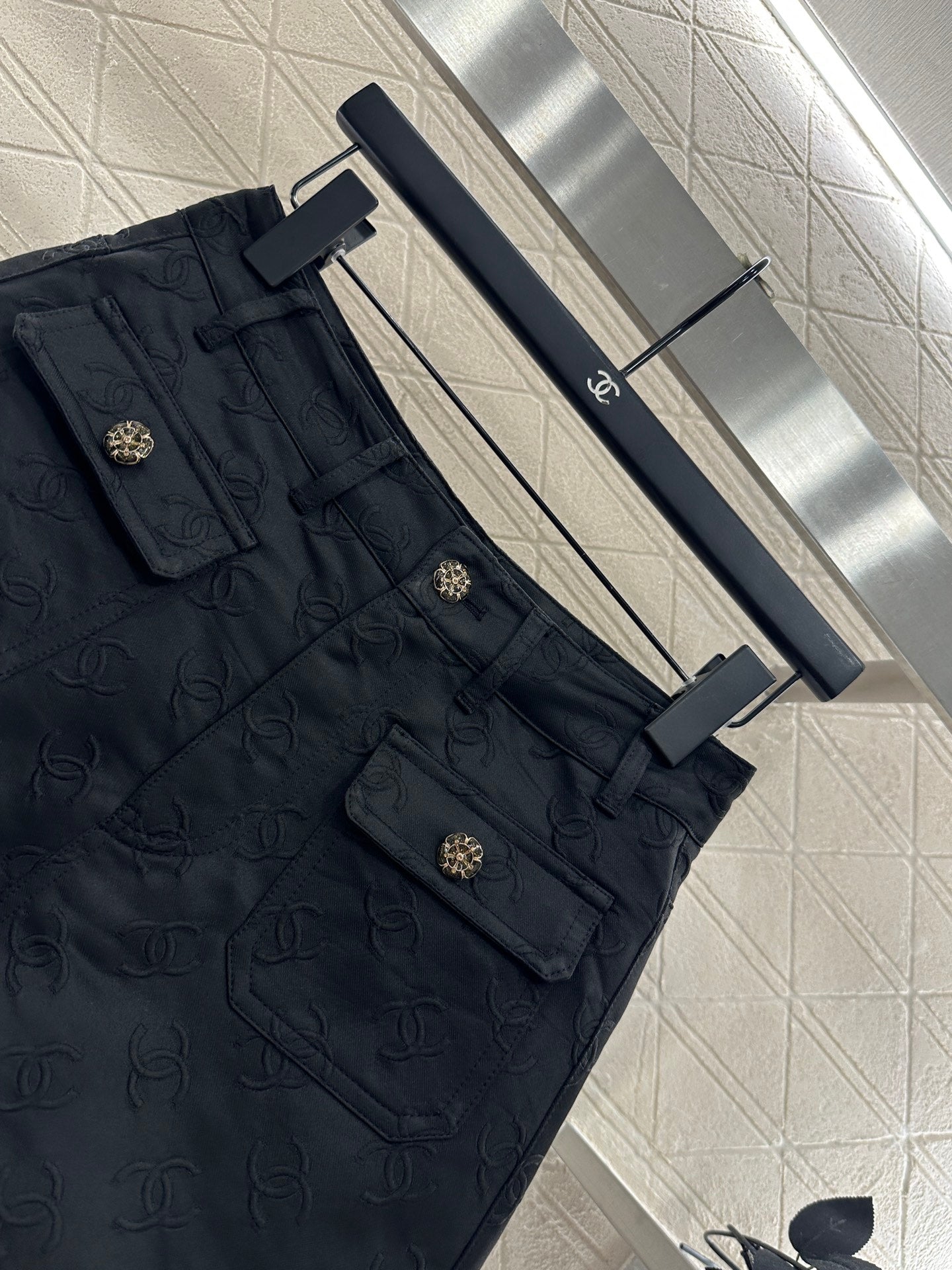 C 25 Jacquard jacket shorts set
