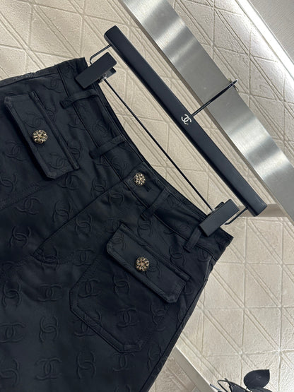 C 25 Jacquard jacket shorts set