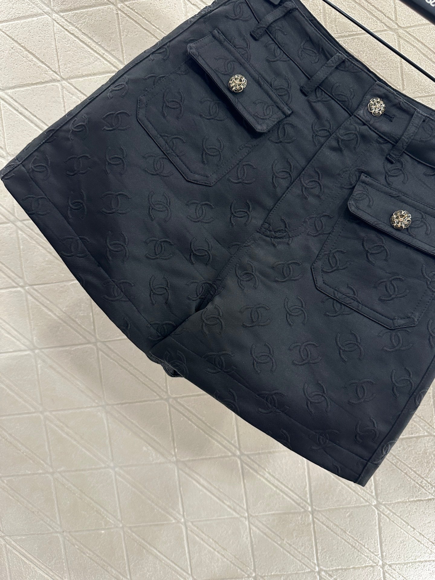C 25 Jacquard jacket shorts set