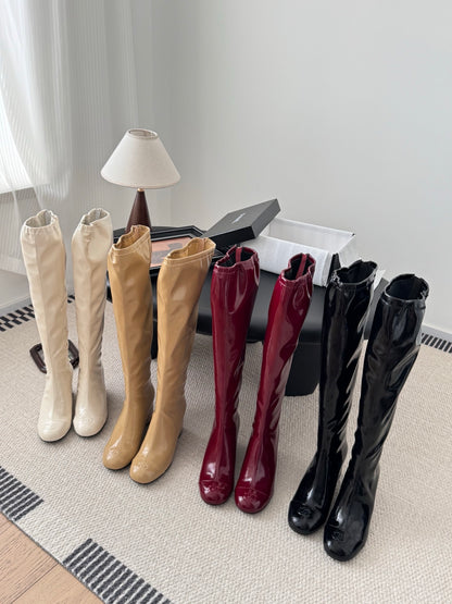 C 25K new wedge boots（BLACK/RED/KHAKI/BEIGI）